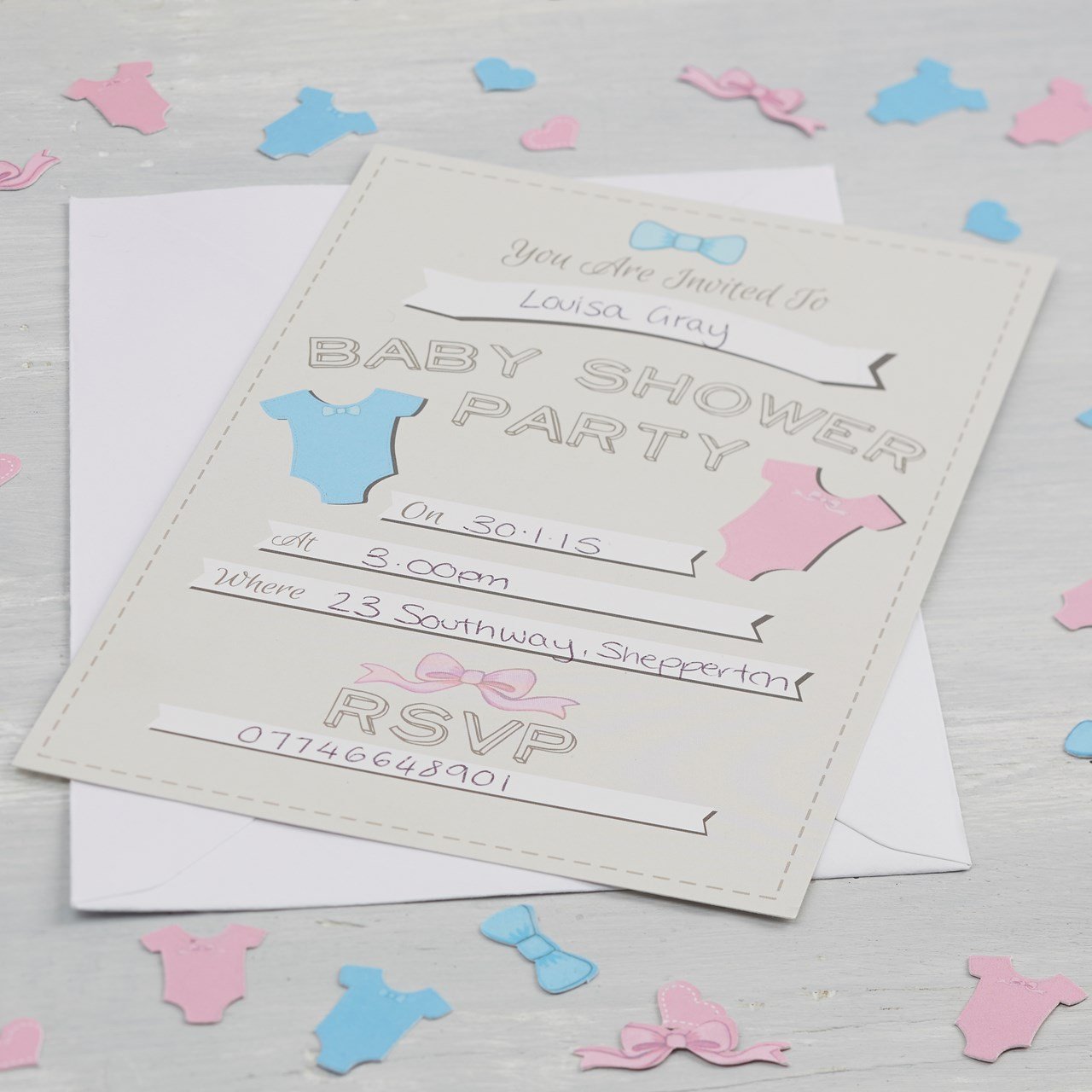 Invitations – Baby Shower – Little Lady or Mini Mister