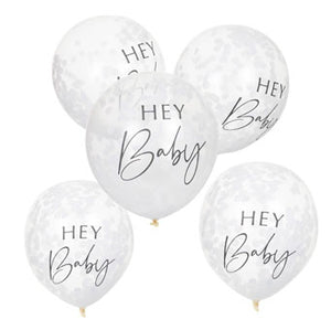 Botanical Baby - Hey Baby 12 inch Balloons
