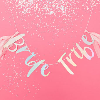 Bride Tribe - Iridescent Bride Tribe Hen Party Bunting