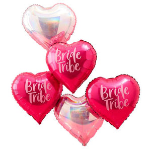 Bride Tribe - Pink & Iridescent Bride Tribe Hen Party Balloons