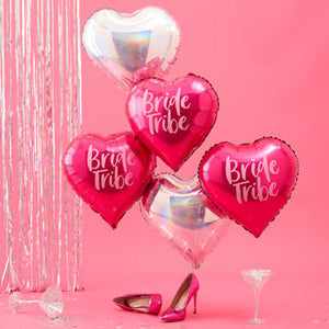 Bride Tribe - Pink & Iridescent Bride Tribe Hen Party Balloons