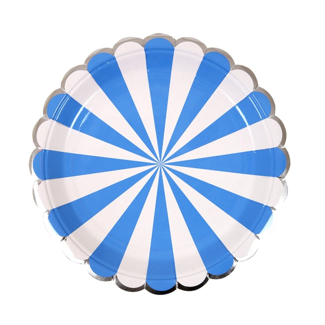 Blue Striped Plate