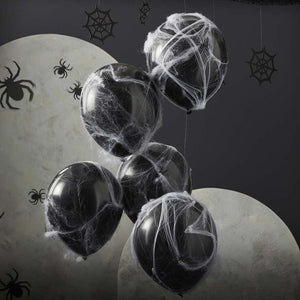 Fright Night - Spiders and Cobwebs Halloween Balloons