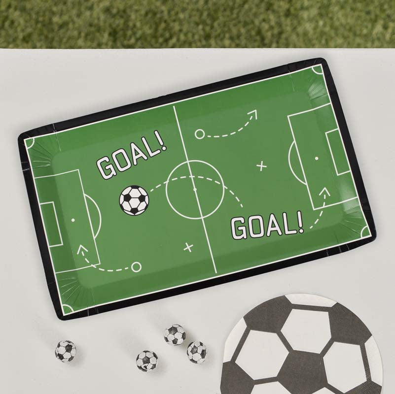 Kick Off The Party! - Football Pitch Paper Plates