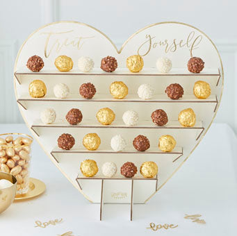 Gold Wedding - Treat Yourself Chocolate Treat Stand