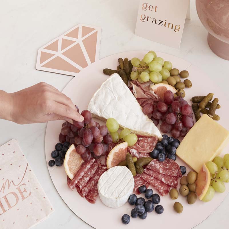 Blush Hen - Rose Gold and Pink Engagement Ring Grazing Board Kit
