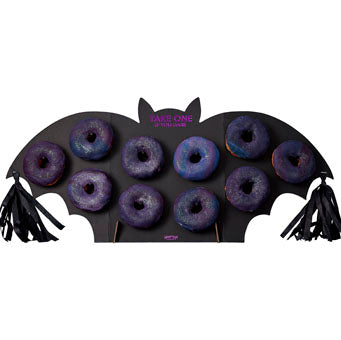Let's Get Batty - Donut Wall - Bat Shaped With Black Tassels