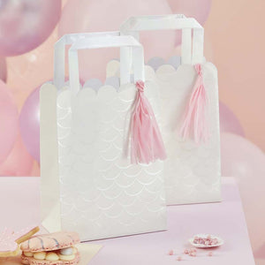Mermaid Magic - Iridescent and Pink Party Bags with Tassels