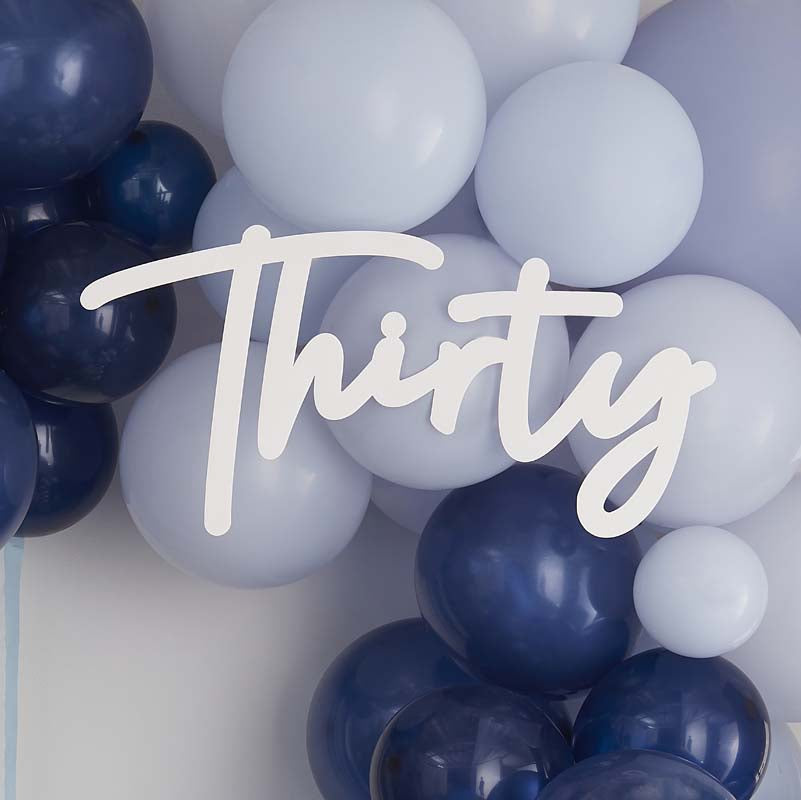 Mix it Up - 30th Birthday Balloon Arch Sign