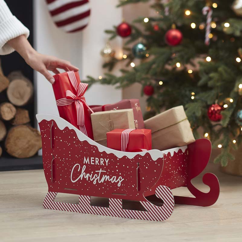 Merry Everything - Christmas Present Sleigh Alternative Stocking
