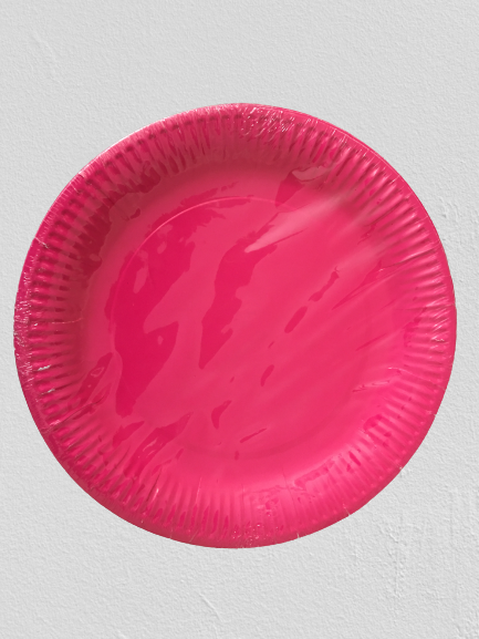 Neon Pink Paper Plates