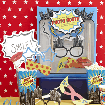 Pop Art Party - Photo Booth Kit