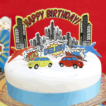 Pop Art Party - Cake Decoration Kit