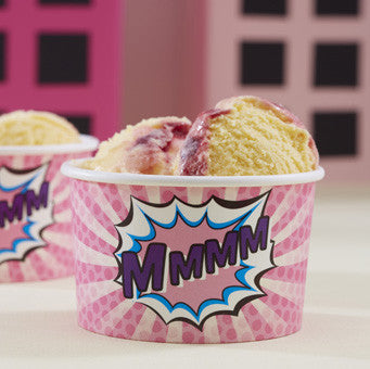 Pop Art Pink - Ice Cream / Treat Tubs