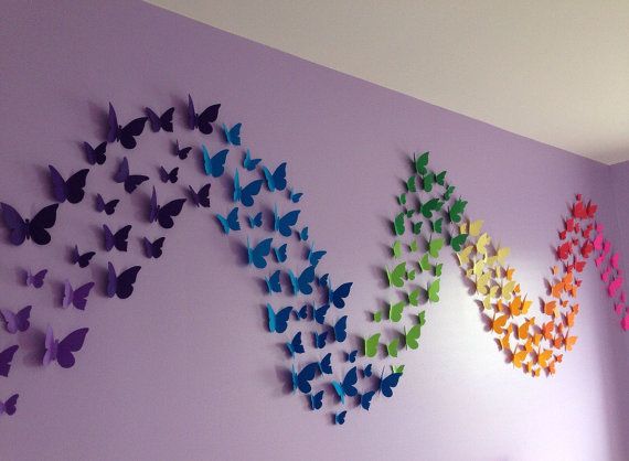 Paper Butterfly Decorative Stickers