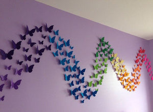 Paper Butterfly Decorative Stickers