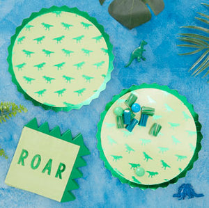 Roarsome - Paper Plates - Foiled