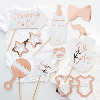 Twinkle Twinkle - Rose Gold Baby Shower Photo Booth Props