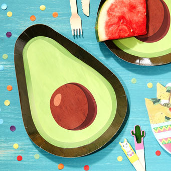 Viva La Fiesta - Avocado Shaped Paper Plates