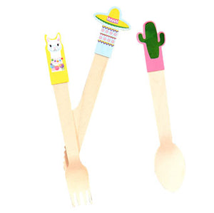 Viva La Fiesta - Mexican Themes Wooden Cutlery