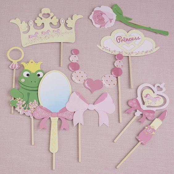 Photo Booth Props - Princess Party