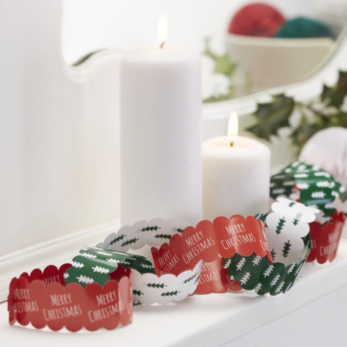 Festive Christmas Paper Chains