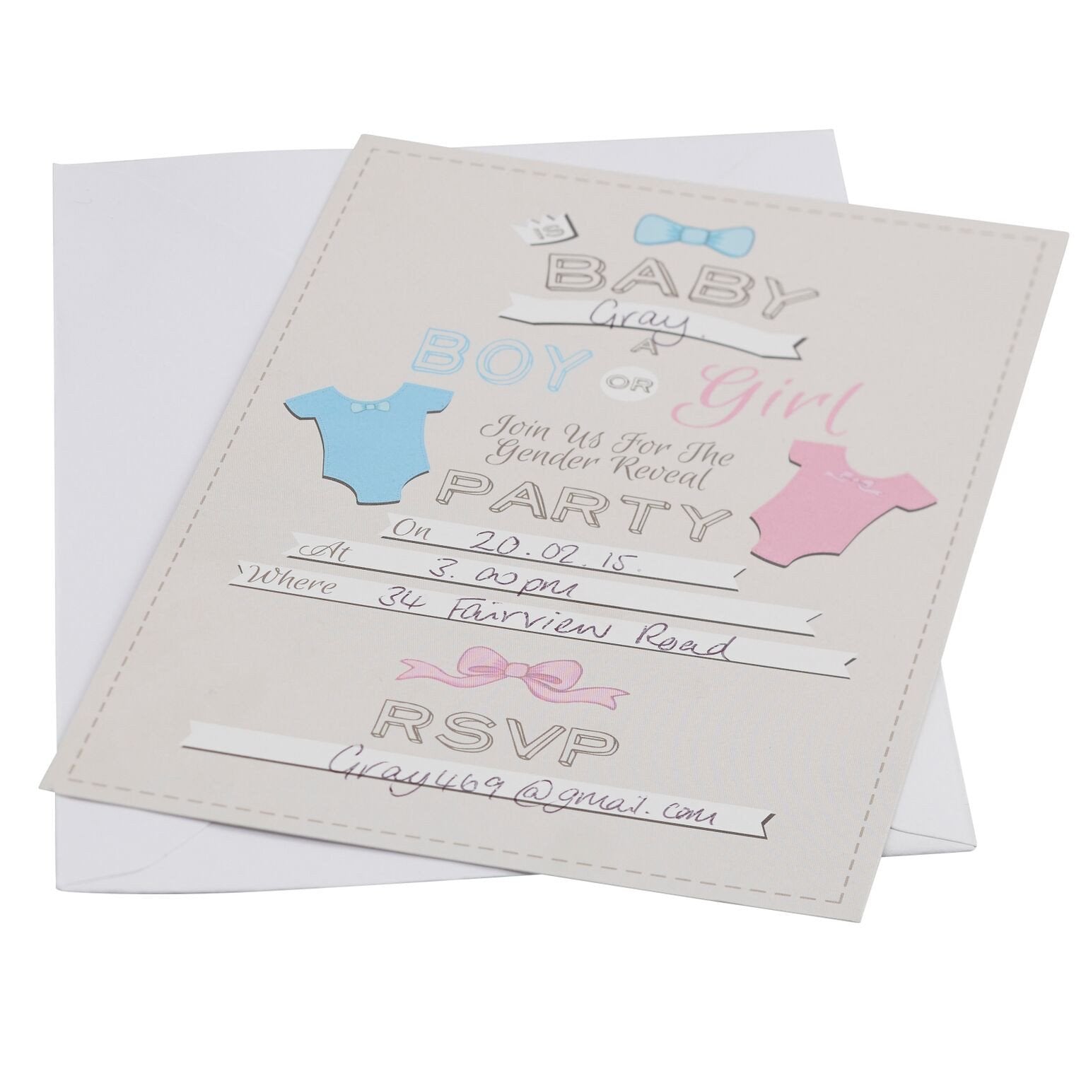 Little Lady or a Mini Mister Invitations