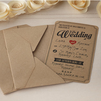 Vintage Affair - Wedding Invitations