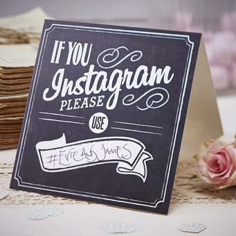 Vintage Affair - Chalkboard - If You Instagram Signs
