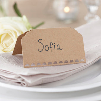 Vintage Affair - Place Cards Plain Kraft