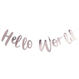 Hello World Back Drop