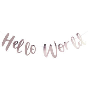 Hello World Back Drop