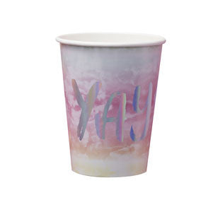 iridescent party- paper cups