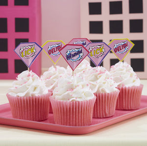 Pop Art Pink - Food Flags
