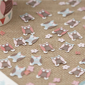 Patchwork Owl - Confetti