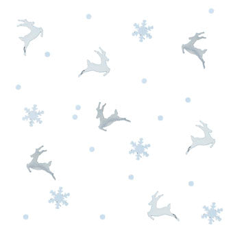 Silver Christmas - Stag Confetti - Silver