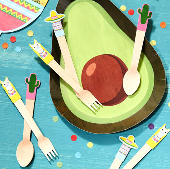 Viva La Fiesta - Mexican Themes Wooden Cutlery