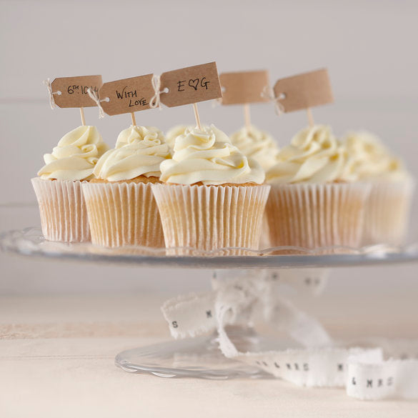 Vintage Affair - Cupcake Sticks Brown Kraft