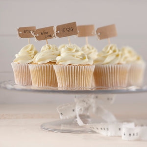 Vintage Affair - Cupcake Sticks Brown Kraft