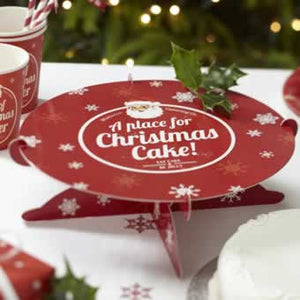 Christmas Cheer - Christmas Cake , Cake Stand