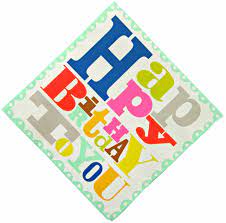 Patterned Party Happy birthday 5" Napkins