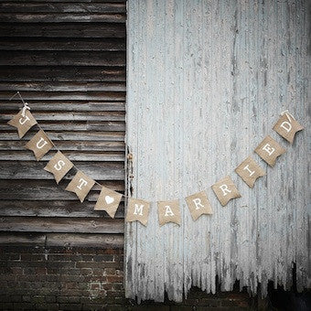 Vintage Affair - Just Married Bunting