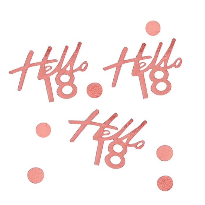 18TH ROSE GOLD BIRTHDAY CONFETTI